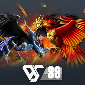 Sabong game icon with fighting roosters